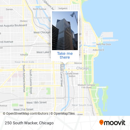 250 South Wacker map