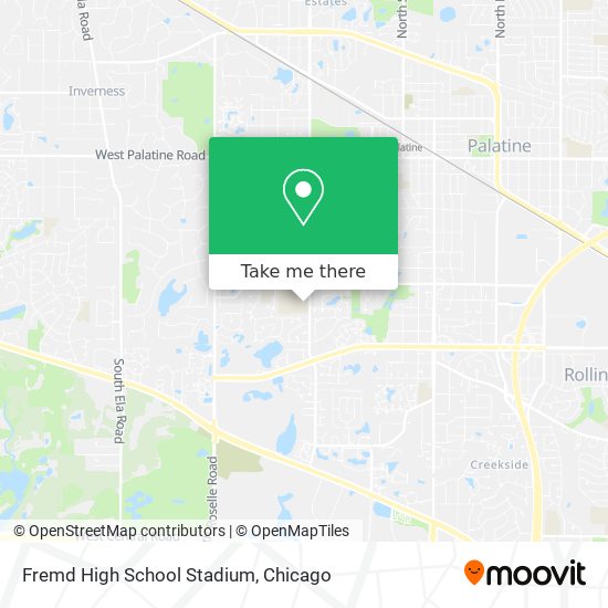Fremd High School Stadium map