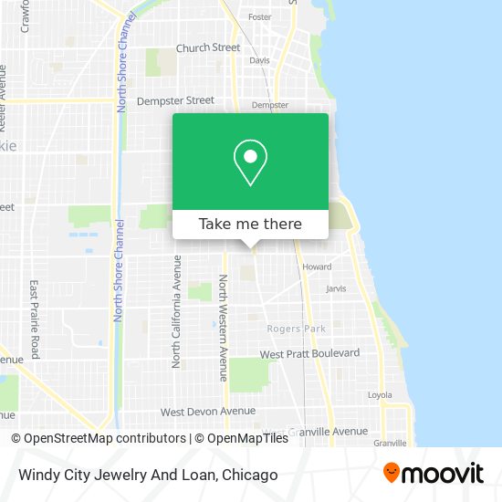 Windy City Jewelry And Loan map