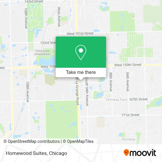 Homewood Suites map