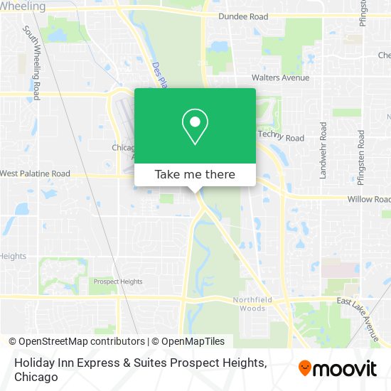 Holiday Inn Express & Suites Prospect Heights map