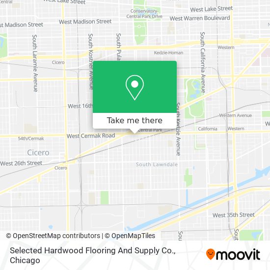 Selected Hardwood Flooring And Supply Co. map