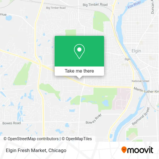 Elgin Fresh Market map