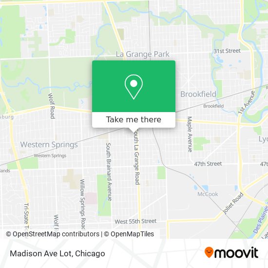 Mapa de Madison Ave Lot