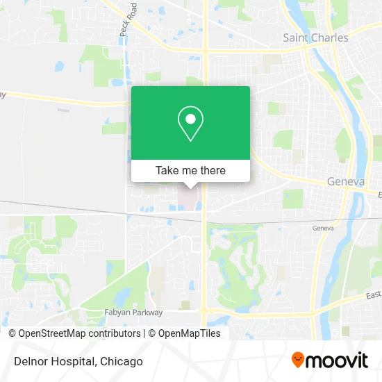 Delnor Hospital map