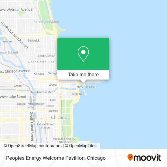 Peoples Energy Welcome Pavillion map