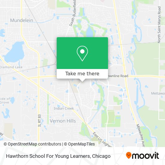 Hawthorn School For Young Learners map