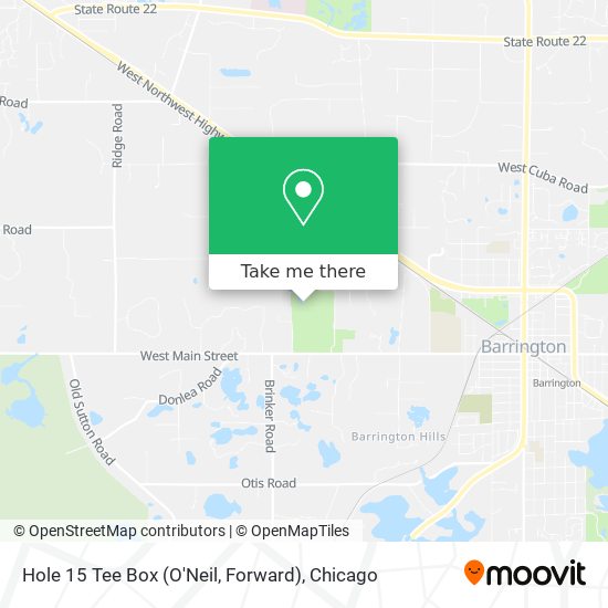 Hole 15 Tee Box (O'Neil, Forward) map