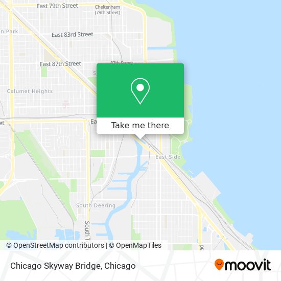 Mapa de Chicago Skyway Bridge