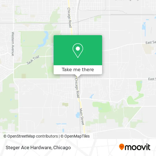 Steger Ace Hardware map