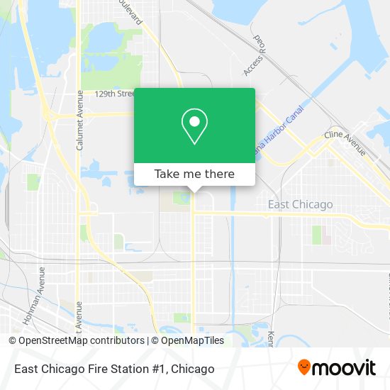 Mapa de East Chicago Fire Station #1
