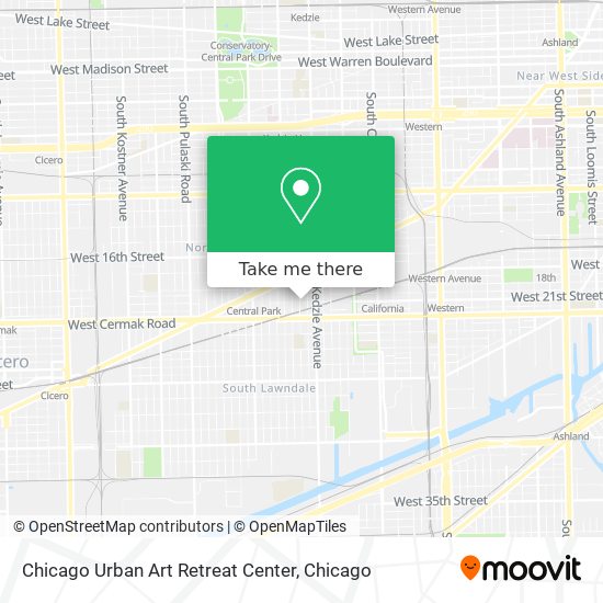Chicago Urban Art Retreat Center map