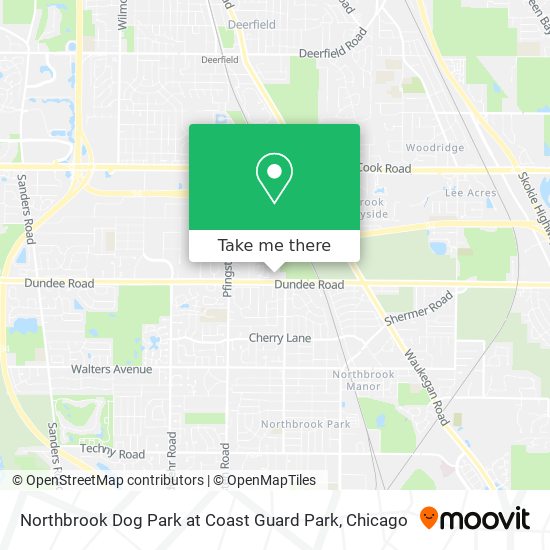 Mapa de Northbrook Dog Park at Coast Guard Park