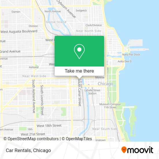 Car Rentals map