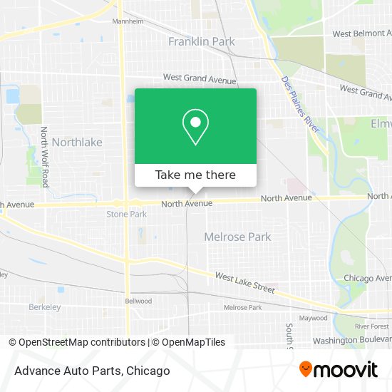 Advance Auto Parts map