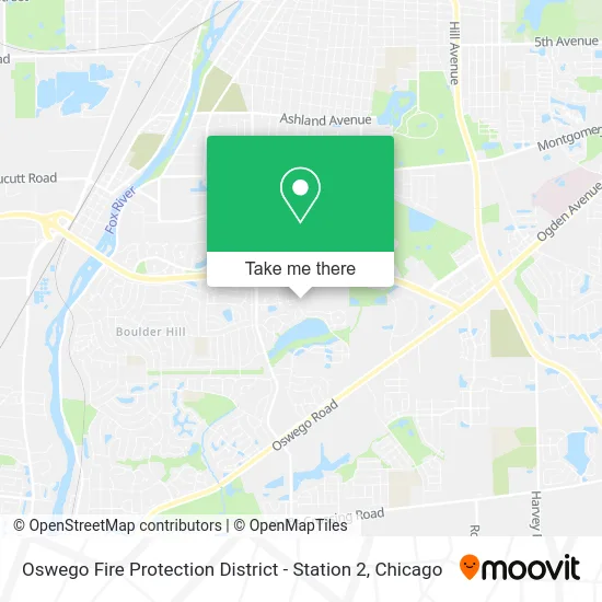 Oswego Fire Protection District - Station 2 map