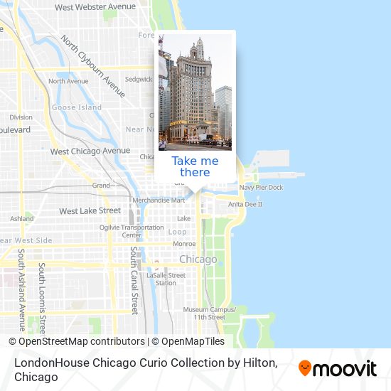 LondonHouse Chicago Curio Collection by Hilton map