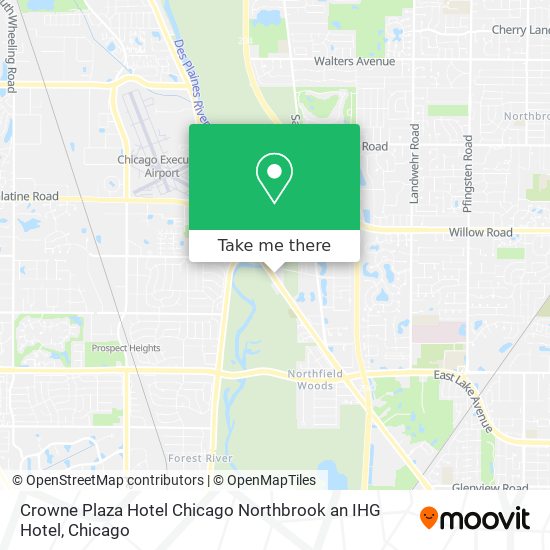 Mapa de Crowne Plaza Hotel Chicago Northbrook an IHG Hotel