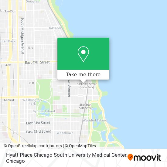 Mapa de Hyatt Place Chicago South University Medical Center