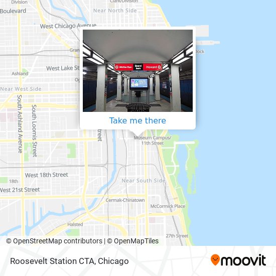 Mapa de Roosevelt Station CTA