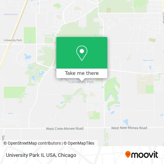 University Park IL USA map