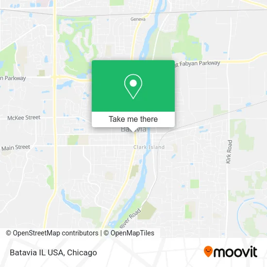 Mapa de Batavia IL USA