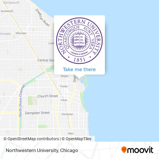 Mapa de Northwestern University