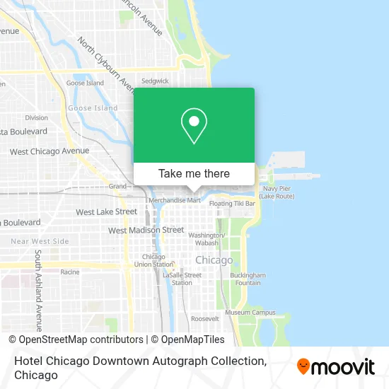 Hotel Chicago Downtown Autograph Collection map