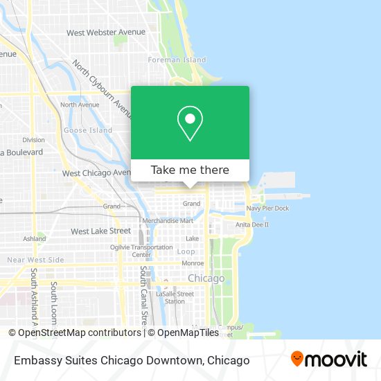Mapa de Embassy Suites Chicago Downtown