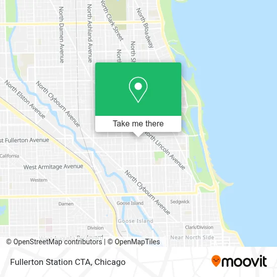 Fullerton Station CTA map