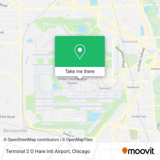 Terminal 2 O Hare Intl Airport map