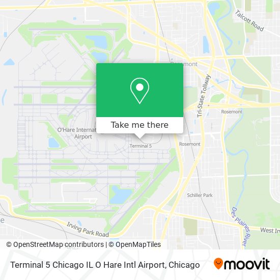 Mapa de Terminal 5 Chicago IL O Hare Intl Airport