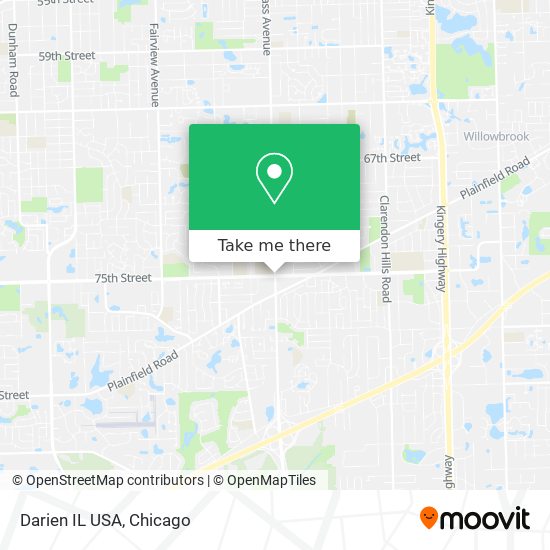 Darien IL USA map