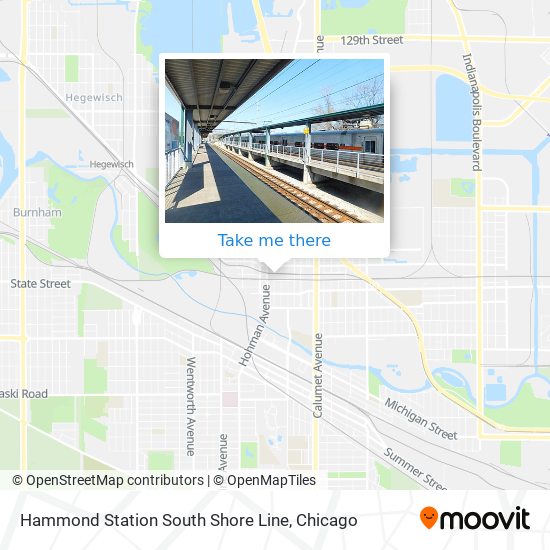 Mapa de Hammond Station South Shore Line