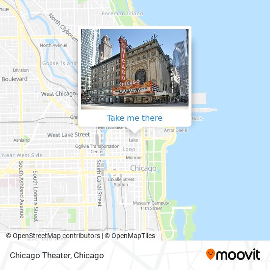 Mapa de Chicago Theater