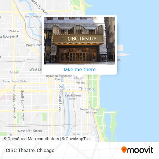 Mapa de CIBC Theatre