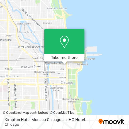 Kimpton Hotel Monaco Chicago an IHG Hotel map