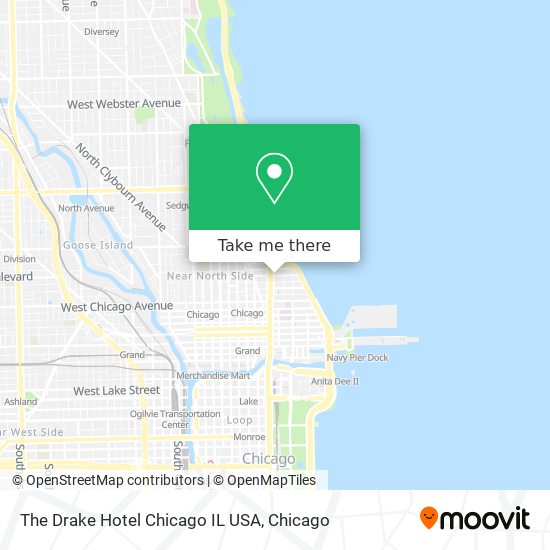 Mapa de The Drake Hotel Chicago IL USA