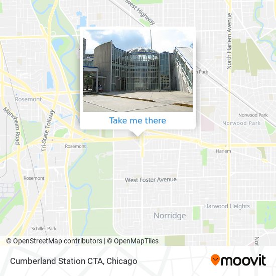 Cumberland Station CTA map