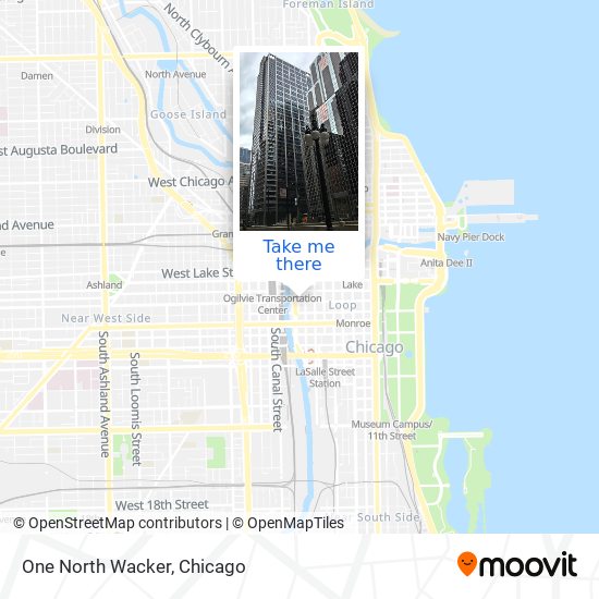 One North Wacker map