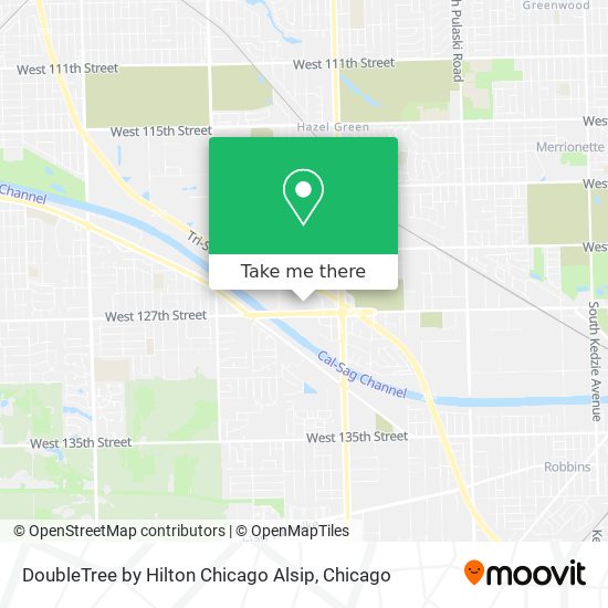 DoubleTree by Hilton Chicago Alsip map