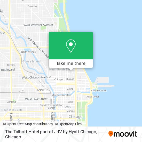 Mapa de The Talbott Hotel part of JdV by Hyatt Chicago