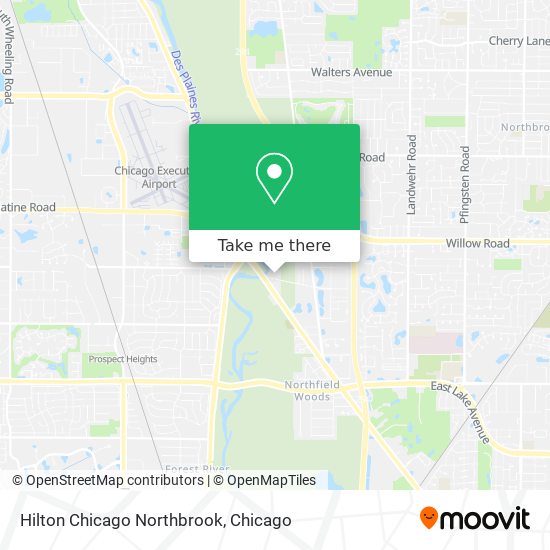 Hilton Chicago Northbrook map