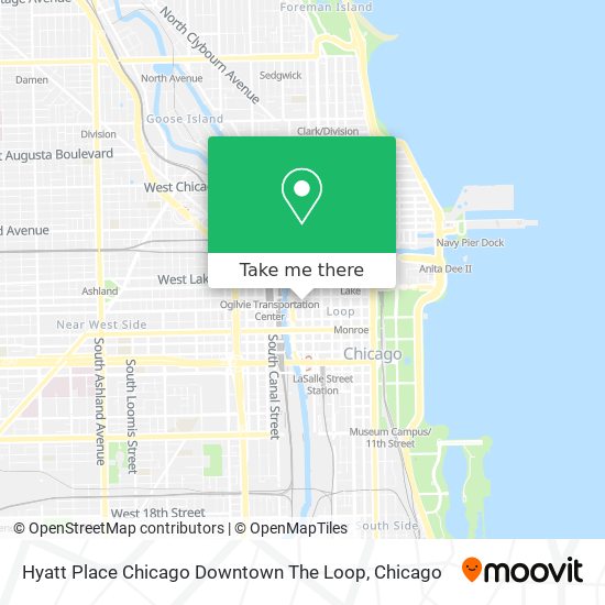 Hyatt Place Chicago Downtown The Loop map