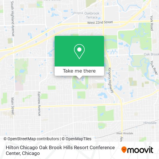 Mapa de Hilton Chicago Oak Brook Hills Resort Conference Center