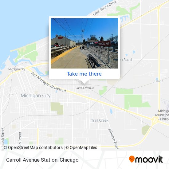 Carroll Avenue Station map