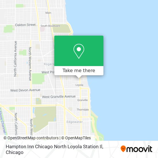Mapa de Hampton Inn Chicago North Loyola Station Il