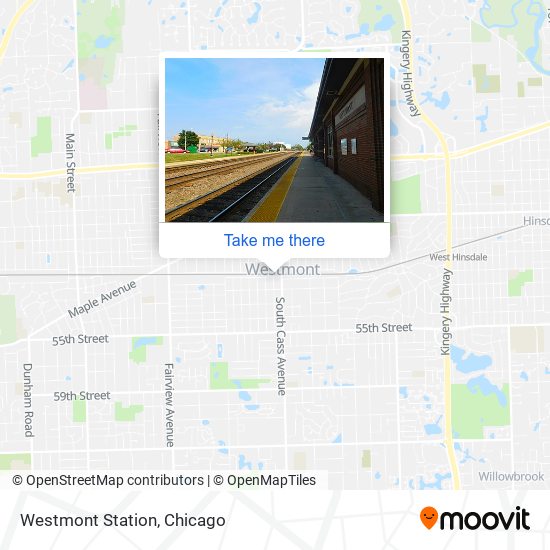 Westmont Station map