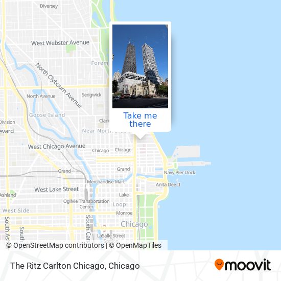 Mapa de The Ritz Carlton Chicago