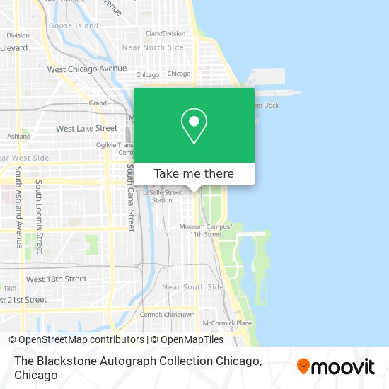 The Blackstone Autograph Collection Chicago map